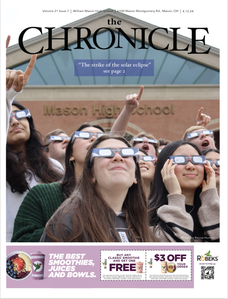 The 2023-2024 Chronicle, from William Mason High School, was advised by Dale Conner.