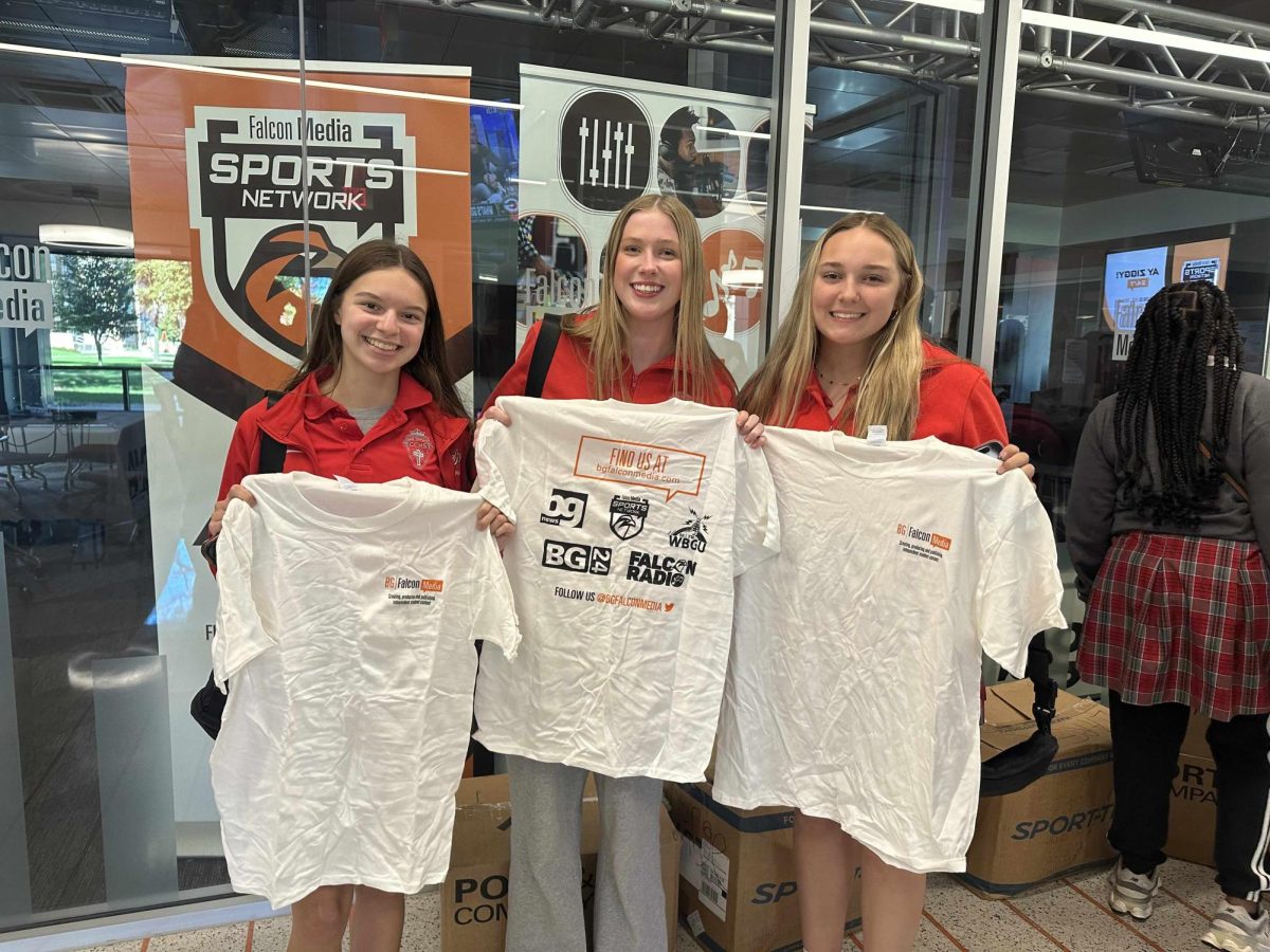 Students attending the OSMA Region 4 walked away with free BGSU swag.